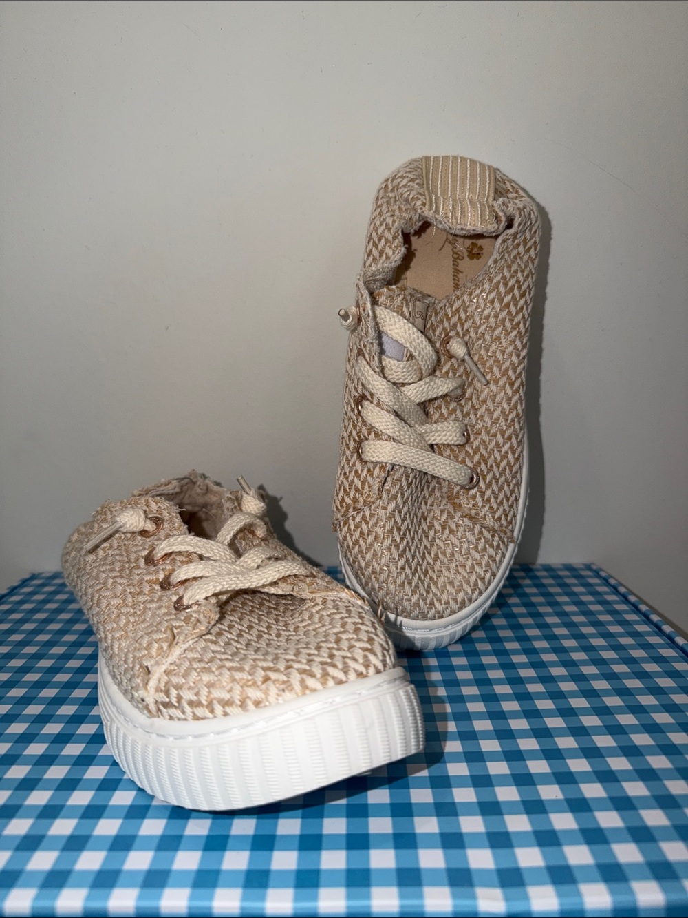 Tommy Bahama Beige Woven Women's Sneakers